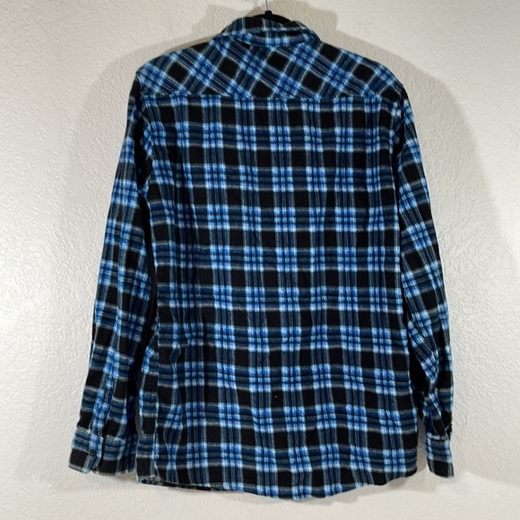QUIKSILVER Flannel Button Down Shirt Size Large - Picture 4 of 8